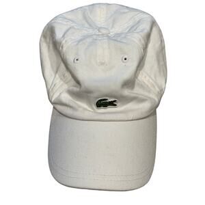 Lacoste Man Casual White Hat - White - One Size